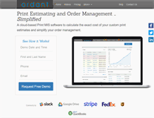 Tablet Screenshot of ordant.com